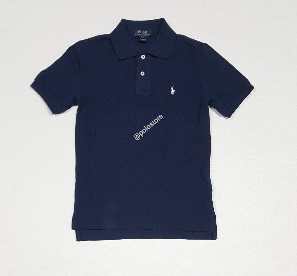 Nwt Kids Polo Ralph Lauren Navy with White Small Pony Shirt (8-20)