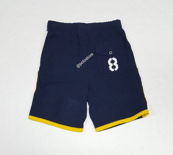 Kids Polo Ralph Lauren Australia Navy/Yelllow/White Sweatshorts - Unique Style