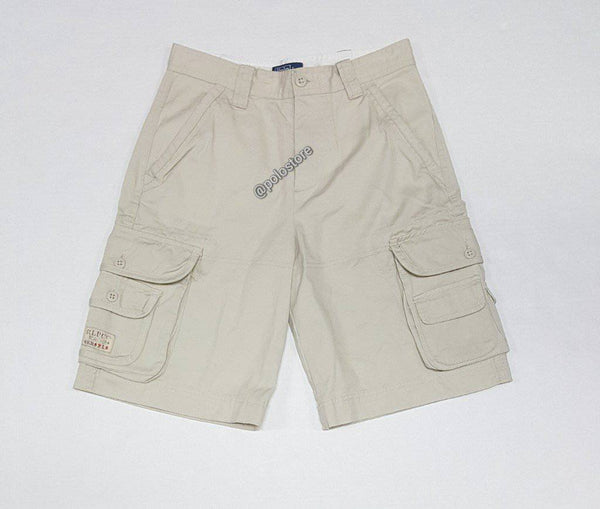 Kids Polo Ralph Lauren Khaki Double Pocket/RLPC on Pocket Cargo Shorts - Unique Style