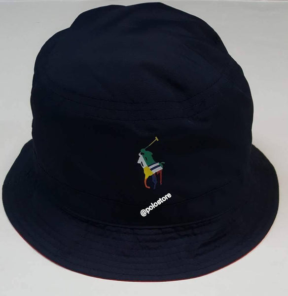 Nwt Polo Ralph Lauren Color Block Reversible 2021 Bucket Hat