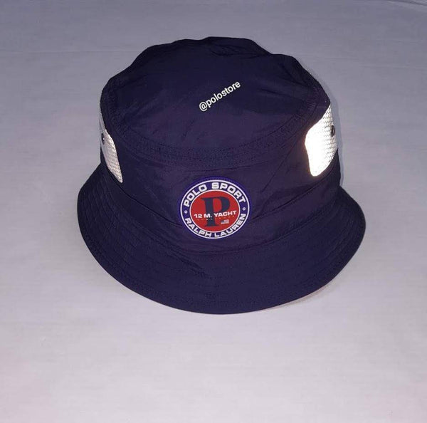 Nwt Polo Ralph Lauren Navy Blue Reflective Bucket Hat - Unique Style