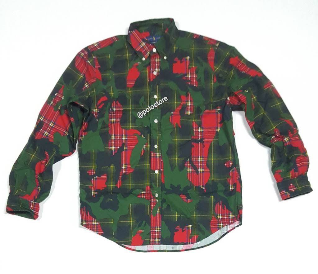 Nwt Polo Ralph Lauren Camo Classic Fit Patch Button Up