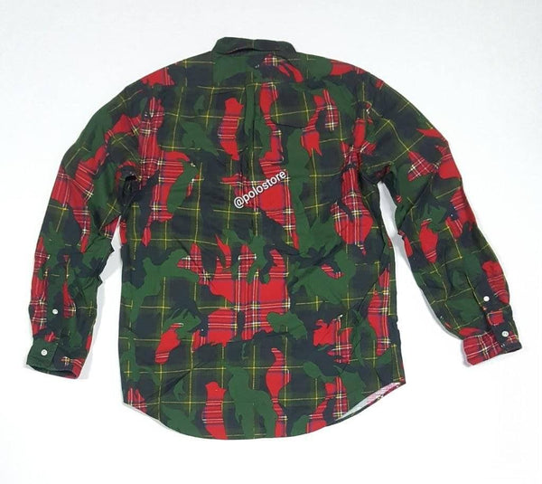 Nwt Polo Ralph Lauren Camo Patch Button Up - Unique Style