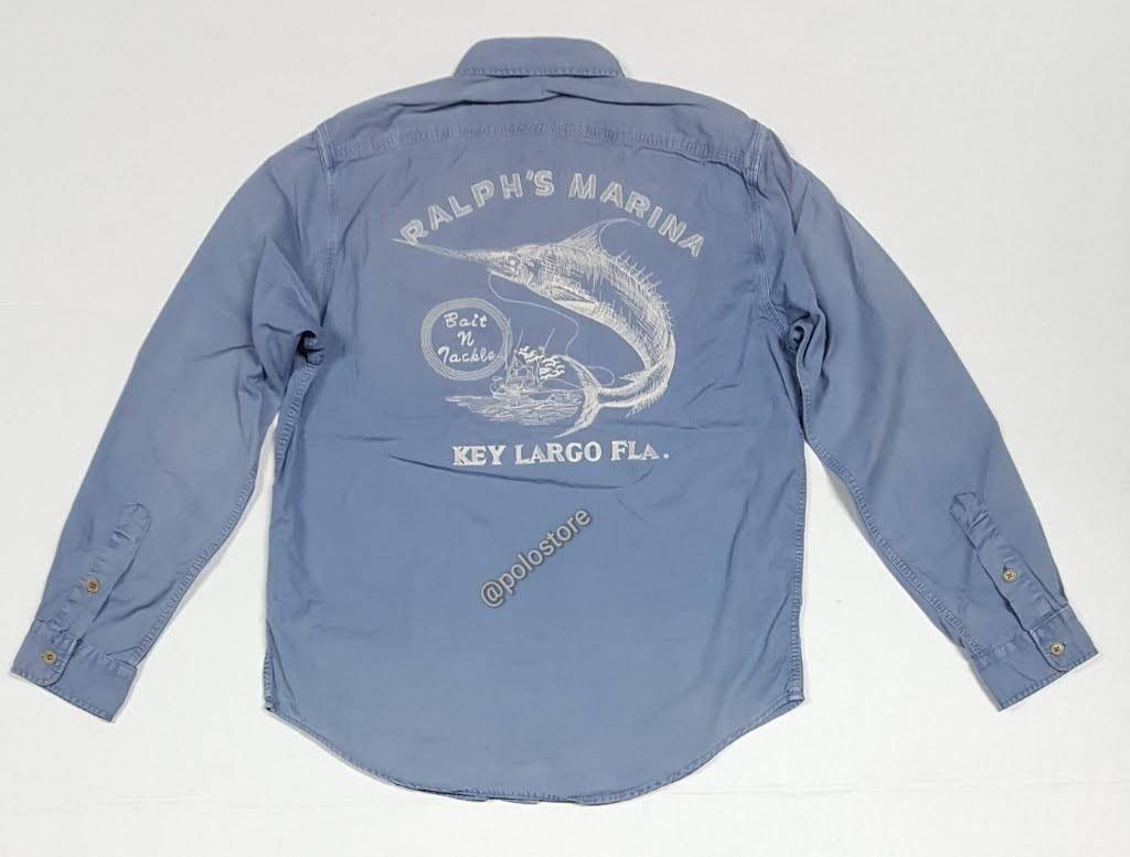 Nwt Polo Ralph Lauren Marina Key Fargo Fl. Classic Fit Button Up