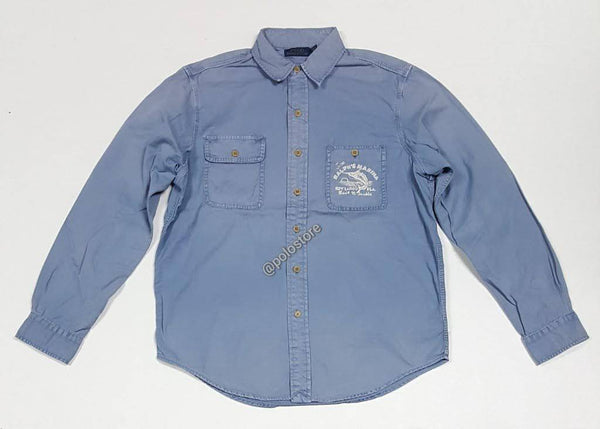 Nwt Polo Ralph Lauren Marina Key Fargo Fl. Classic Fit Button Up - Unique Style
