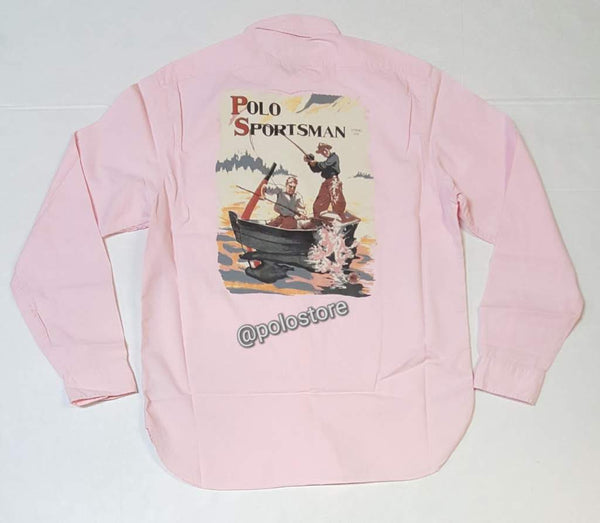 Nwt Polo Ralph Lauren Pink Sportsman Custom Slim Fit Button Up - Unique Style