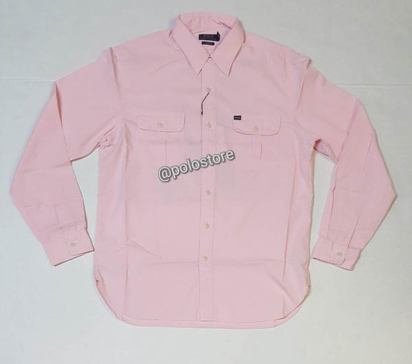 Nwt Polo Ralph Lauren Pink Sportsman Custom Slim Fit Button Up - Unique Style