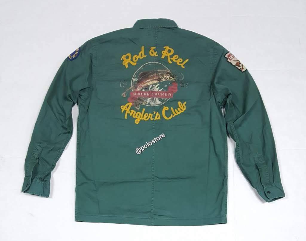 Nwt Polo Ralph Lauren Rod & Reel Angler's Club Button Up