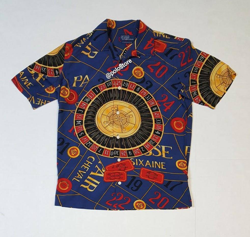 Nwt Polo Ralph Lauren Royal Blue Casino Classic Fit Button Up