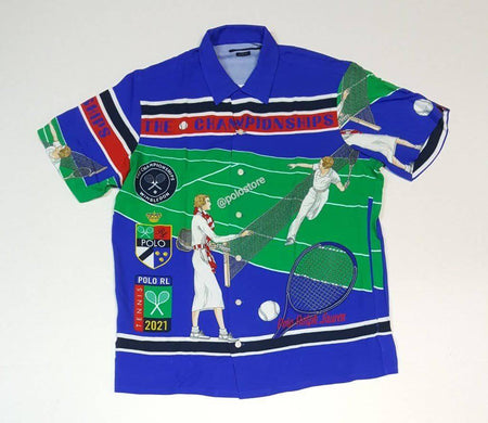 Nwt Polo Ralph Lauren Striped Spellout Classic Fit Polo