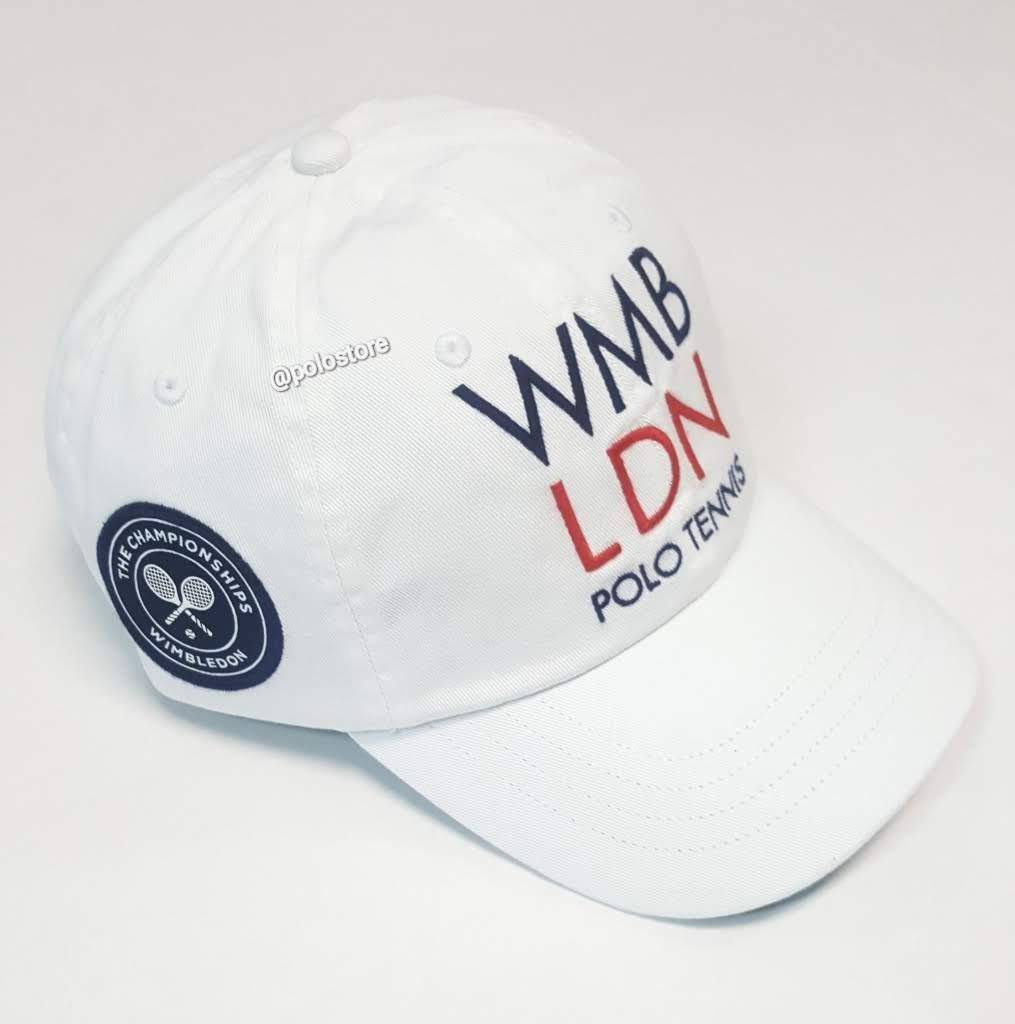 Nwt Polo Lauren White WMB LDN Tennis 2021 Adjustable Strap Back