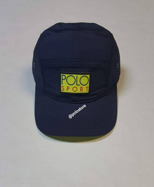 Nwt Polo Ralph Lauren Navy Blue Polo Sport 5 Panel Nylon Hat - Unique Style