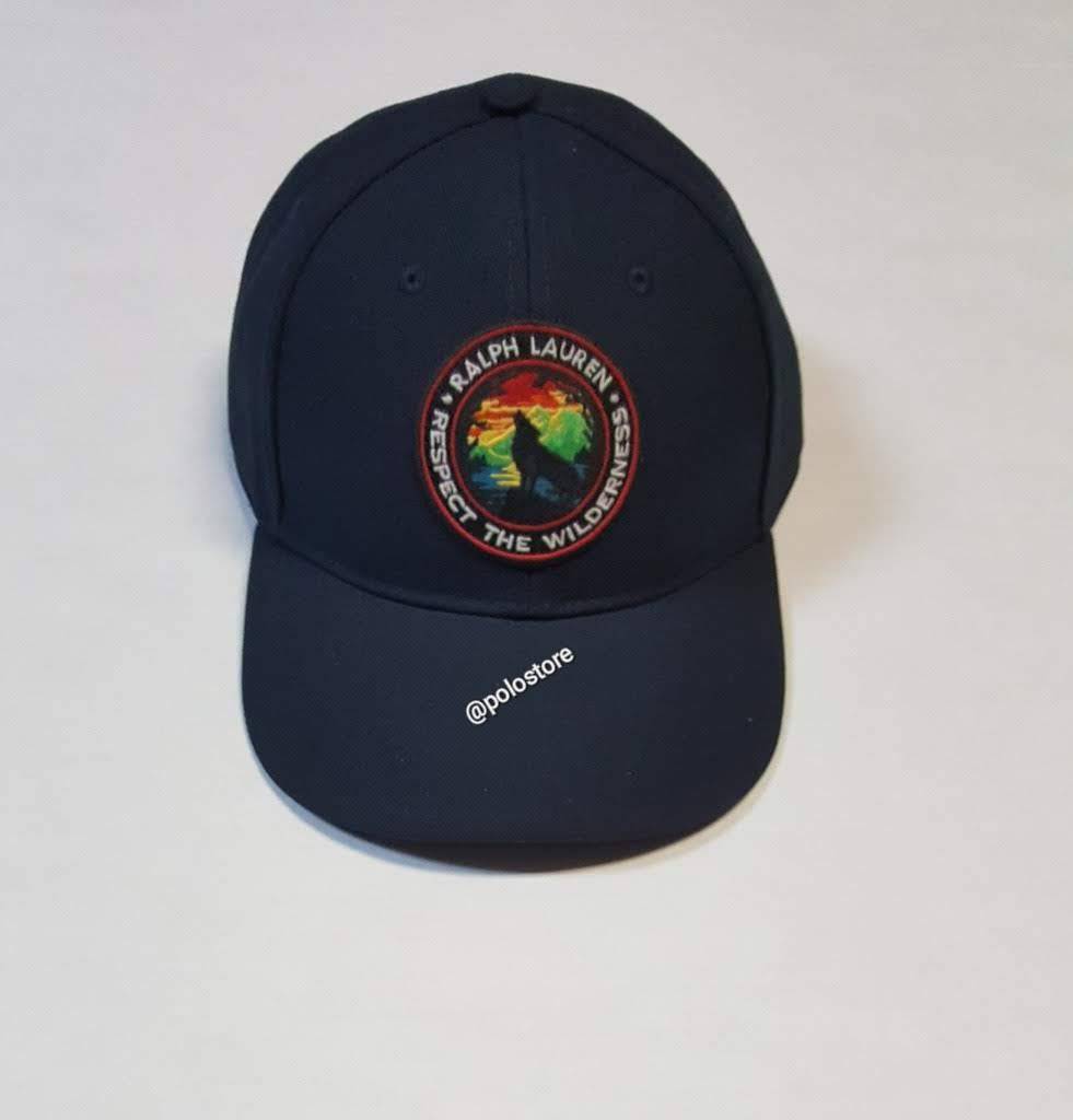 Nwt Polo Ralph Lauren Navy Respect The Wild Adjustable Strap Back