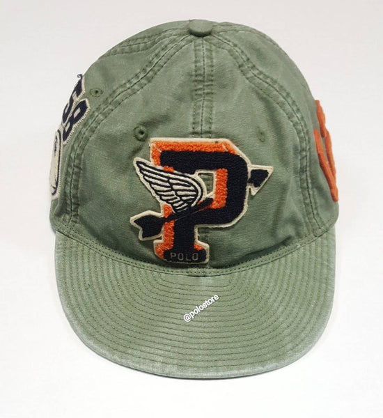 Nwt Polo Ralph Lauren Olive 'P' Patch Cotton Hat - Unique Style