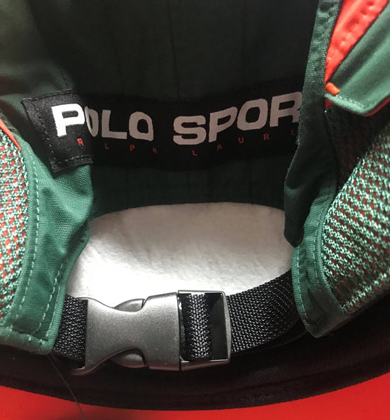 Nwt Polo Ralph Lauren Polo Sport 5 Panel Nylon Snap Buckle Back - Unique Style