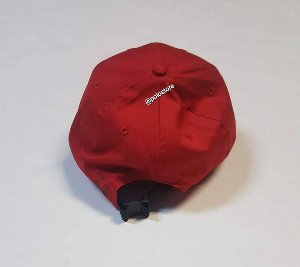 Nwt Polo Ralph Lauren Red 1993 Athl . Dept Buckle Strap Back - Unique Style