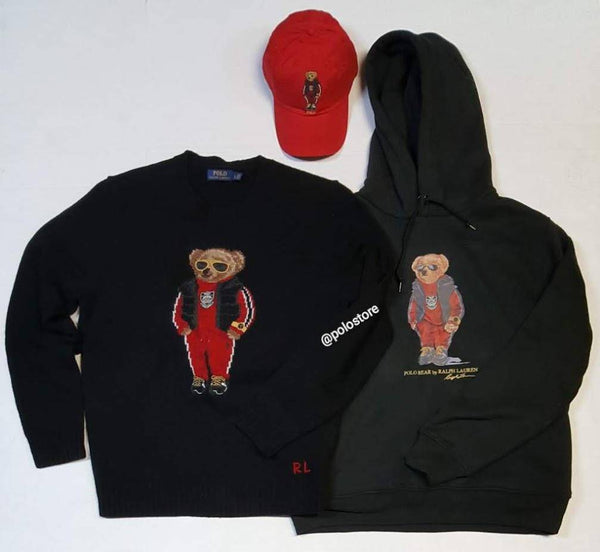 Nwt Polo Ralph Lauren Red Chinese Teddy Bear Adjustable Leather Strap Back Hat - Unique Style
