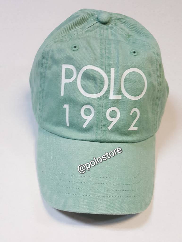 Nwt Polo Ralph Lauren Teal Polo 1992 Adjustable Strap Back Hat