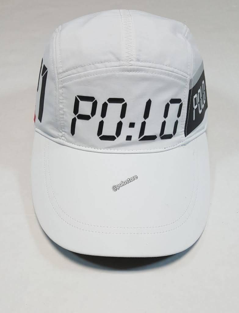 Nwt Polo Ralph Lauren White Racing 5 Panel Hat