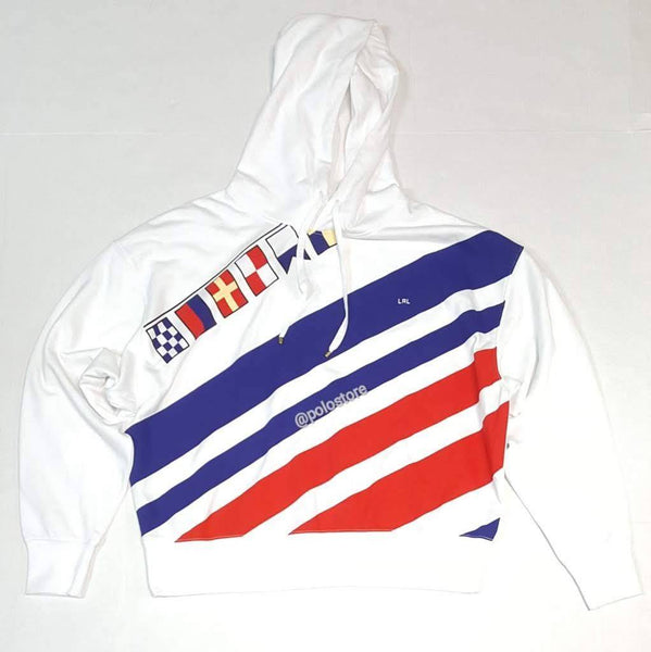 Lauren by Ralph Lauren Women’s Flag Stripes Hoodie - Unique Style