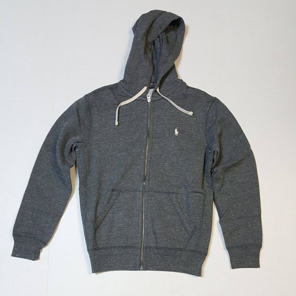 NWT POLO RALPH LAUREN BOWERY GREY SMALL PONY ZIP UP HOODIE - Unique Style
