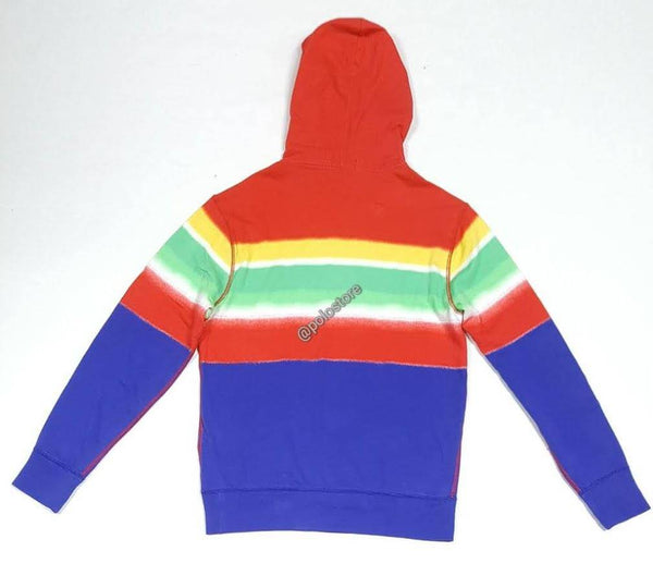 Nwt Polo Ralph Lauren Multi Color Stripe Cotton Hoodie - Unique Style