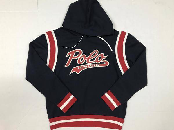 Nwt  Polo Ralph Lauren Navy Blue Script Hoodie