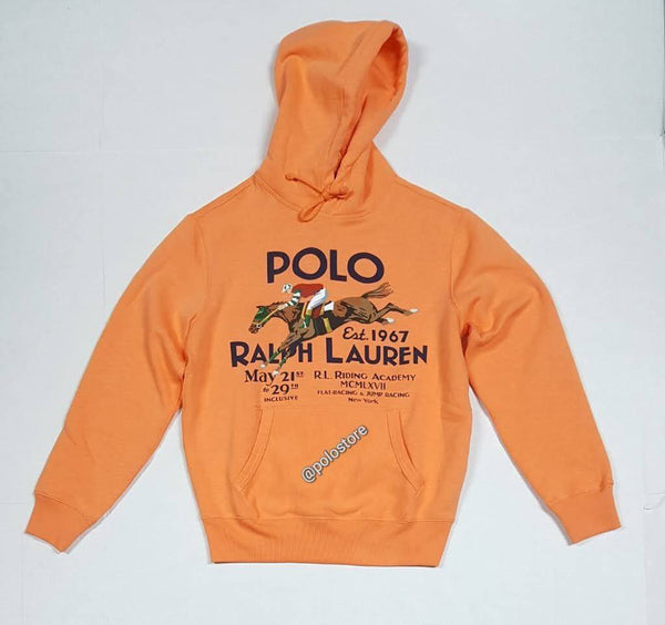 Nwt Polo Ralph Lauren Orange Equestrian Hoodie - Unique Style