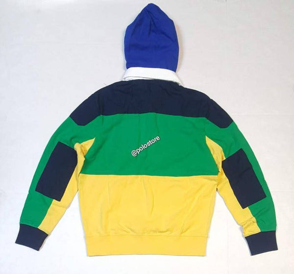 Nwt Polo Ralph Lauren Polo 1967 P 12 M Yacht Patch Hooded Rugby - Unique Style