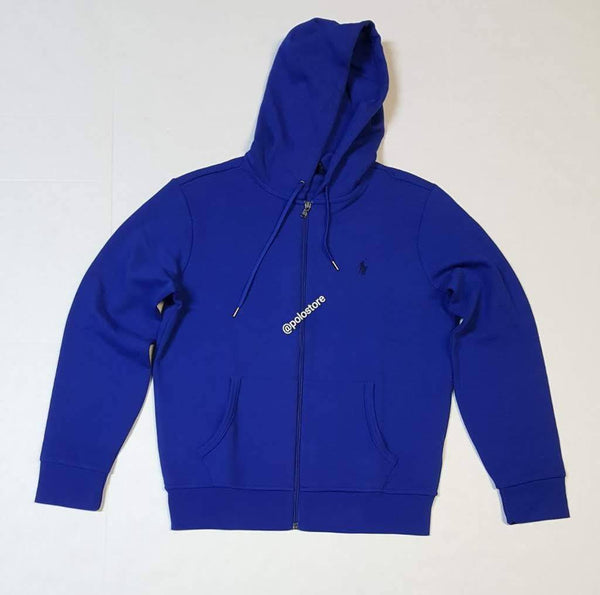 Nwt Polo Ralph Lauren Royal Blue Double Knit Pony Hoodie - Unique Style