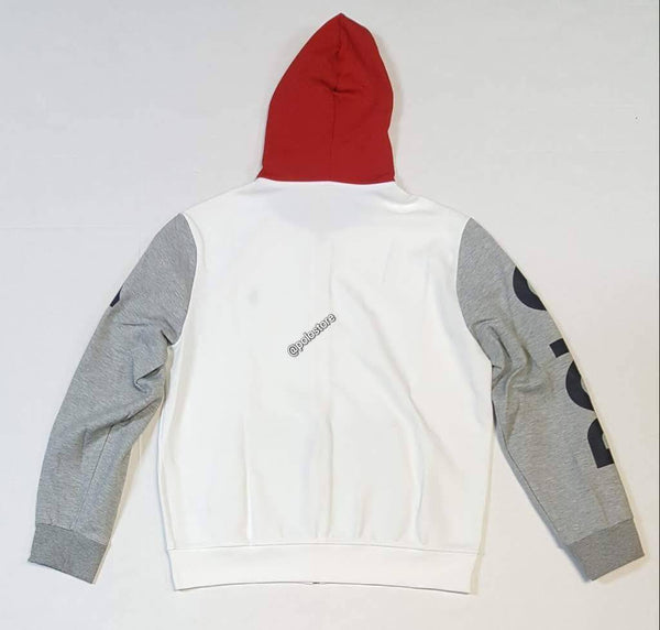 Nwt Polo Ralph Lauren White/Grey Polo 1967 Double Knit Hoodie - Unique Style