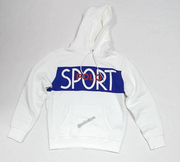 Nwt Polo Ralph Lauren White Polo Sport On Chest Pullover Hoodie - Unique Style