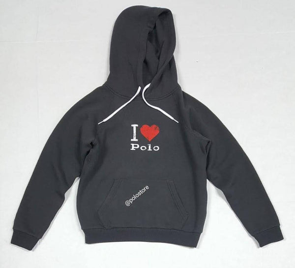 Nwt Polo Ralph Lauren Women's Black I Love Polo Hoodie - Unique Style