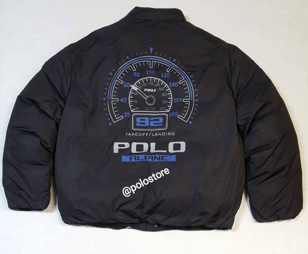 Nwt Polo Ralph Lauren Black Ski Polo 92 Speedometer Down Jacket - Unique Style
