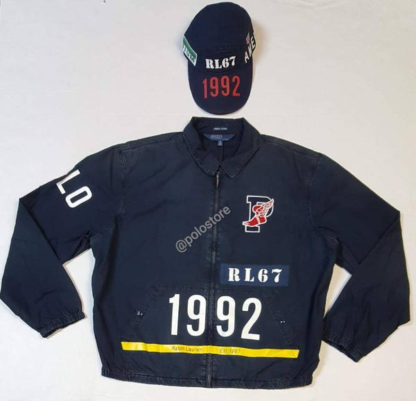 Nwt Polo Ralph Lauren Indigo Stadium 1992 P-Wing RL67 Denim Jacket