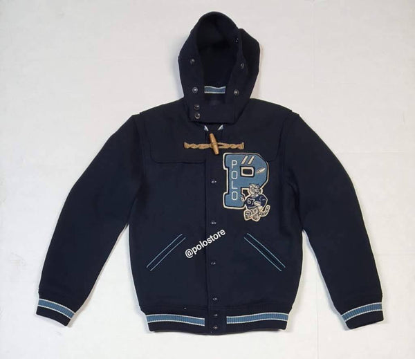 Nwt Polo Ralph Lauren Letterman Bklyn 1967 Toggle Jacket - Unique Style