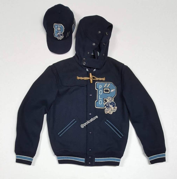 Nwt Polo Ralph Lauren Letterman Bklyn 1967 Toggle Jacket - Unique Style