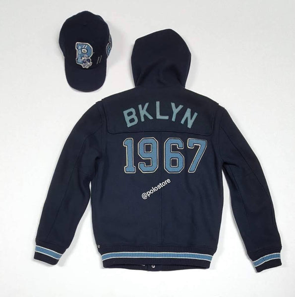 Nwt Polo Ralph Lauren Letterman Bklyn 1967 Toggle Jacket - Unique Style