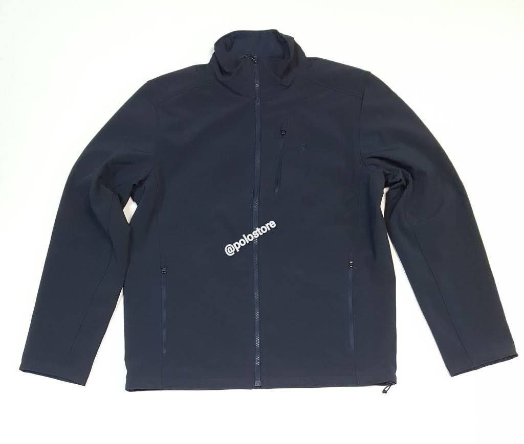 Nwt Polo Ralph Lauren Navy Small Pony Zipper on Chest Zip Up Jacket