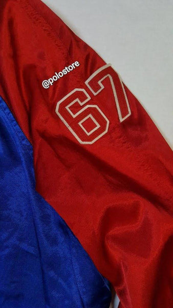 Nwt Polo Ralph Lauren Royal/Red Satin Jacket - Unique Style