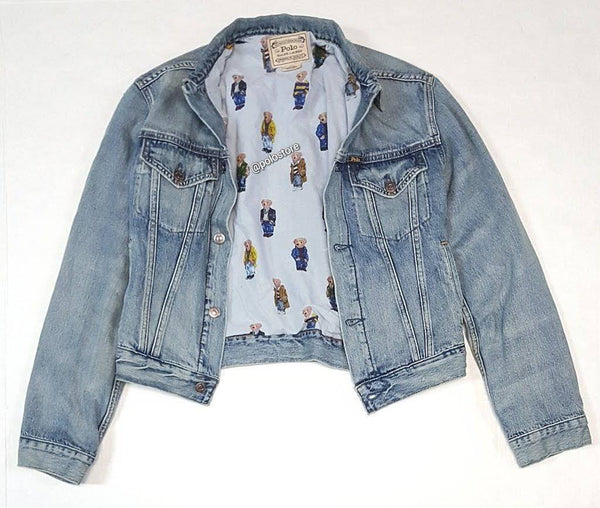 Nwt Polo Ralph Lauren Women's Teddy Bear Jean Jacket - Unique Style