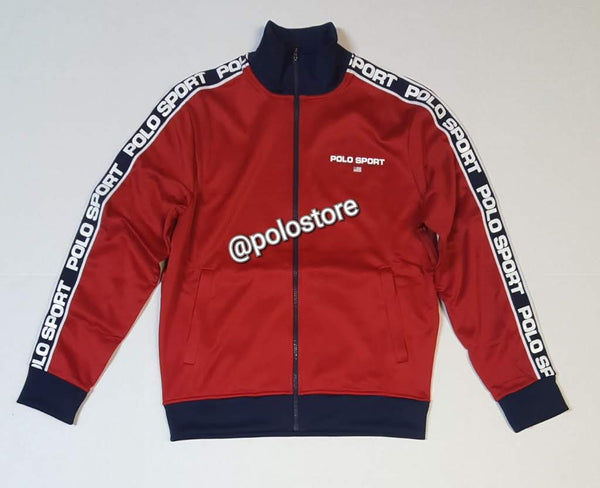 Nwt Polo Sport Written On Sleeves Red Track Jacket - Unique Style