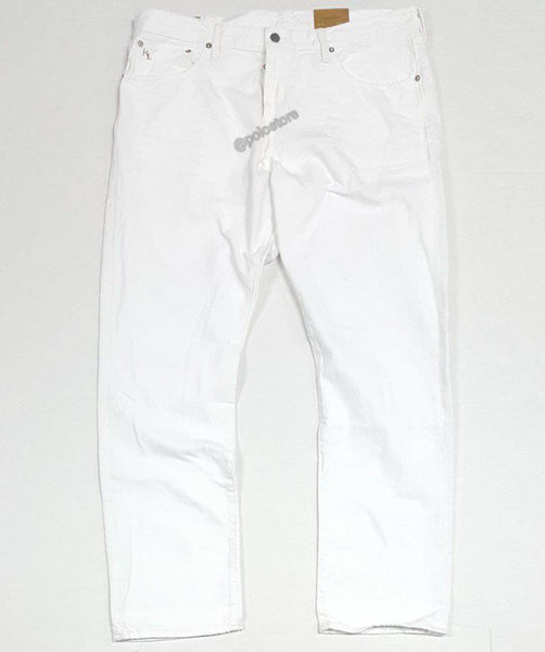 Nwt Polo Ralph Lauren White Hampton Straight Fit Jeans - Unique Style