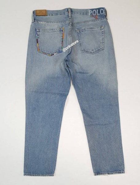 Nwt Polo Ralph Lauren Women's Lt Blue Ripped Avery Boyfriend Jeans - Unique Style