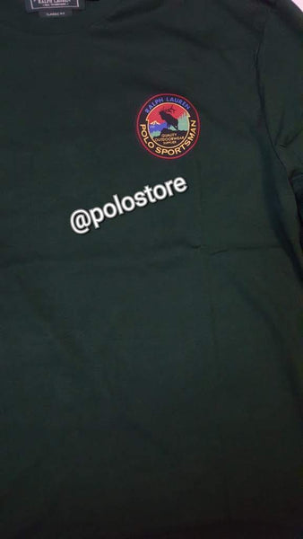 Nwt Polo Ralph Lauren GreenSportsman Polo Terrain Classic Fit Long Sleeve Tee - Unique Style