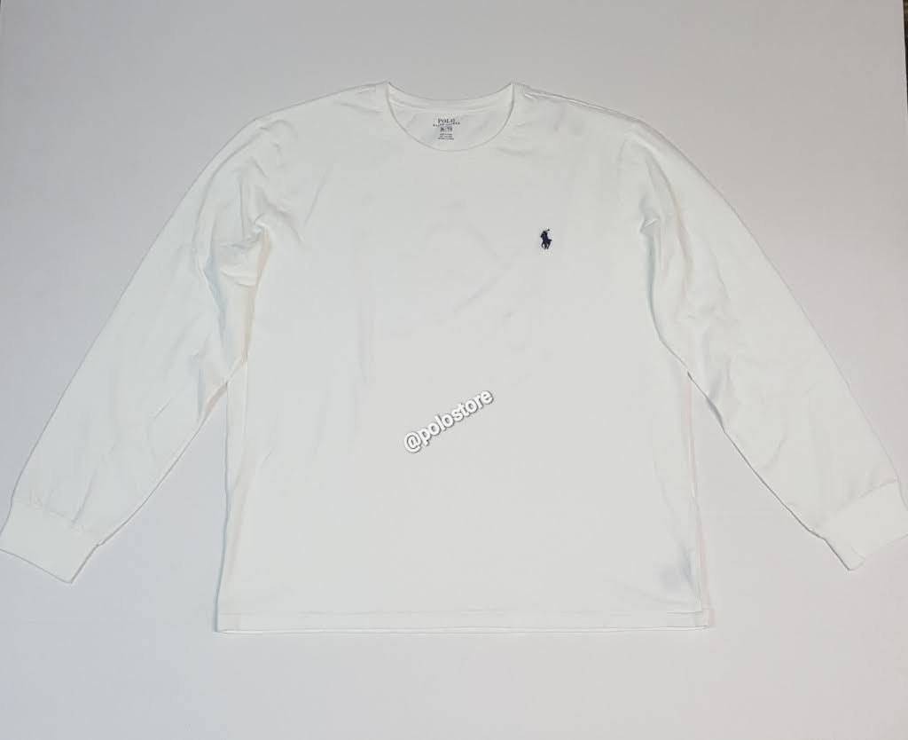 Nwt Polo Ralph Lauren White Small Pony Long Sleeve Tee