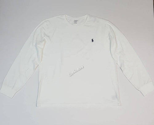 Nwt Polo Ralph Lauren White Small Pony  Long Sleeve Tee - Unique Style