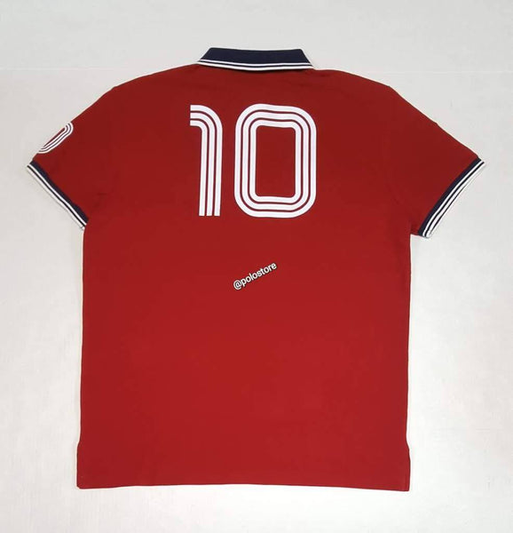 Nwt Polo Ralph Lauren Espana Spain Custom Slim Fit Polo - Unique Style