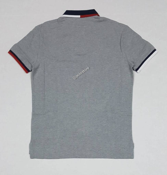 Nwt Polo Ralph Lauren Grey USA Custom Slim Fit Polo - Unique Style