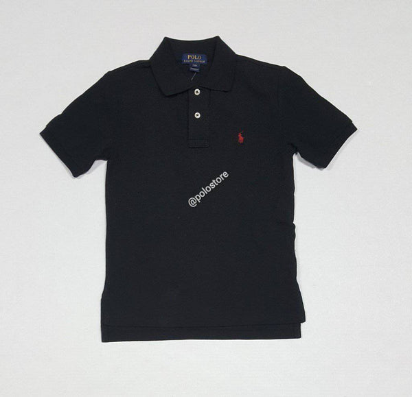 Nwt Kids Polo Ralph Lauren Black with Red Small Pony Shirt (8-20)